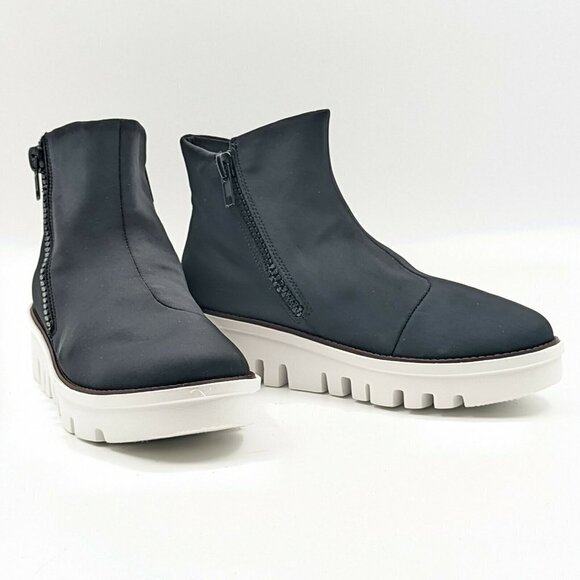 Fitflop Shoes - FitFlop X95 Women Black Lycra Sneaker Chunky Boots size 8.5M NEW